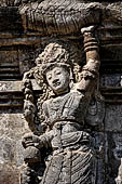 Candi Panataran - Naga Temple. Priestly figure and corner naga. 